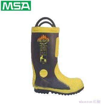 消防战斗橡胶靴|MSA消防战斗橡胶靴