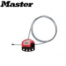 Master可调节钢缆锁8611MCN