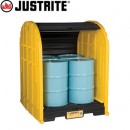 Justrite室外存储屋_4桶盛漏室外存储屋28676
