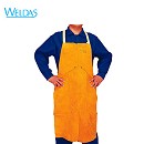 皮焊围裙|WELDAS金黄色皮焊护胸107CM围身44-2142