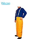 皮焊服|WELDAS金黄色吊带裤44-2600