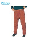 皮焊服|WELDAS蛮牛王咖啡色皮焊单前幅91CM工作裤44-7436