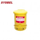 防火垃圾桶|Sysbel防火垃圾桶_6G黄色油渍废弃物防火垃圾桶WA8109100Y