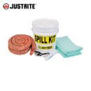 溢漏应急套装|小桶应急套装_Justrite 19L套装有害物质型83626
