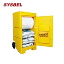 泄漏应急处理推车|sysbel移动防溢应急推车_聚乙烯泄漏应急吸油型套装SYK322Y