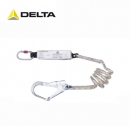 DELTA安全绳|代尔塔防坠落安全绳_SPIRALE系列螺旋单大钩减震绳 504204