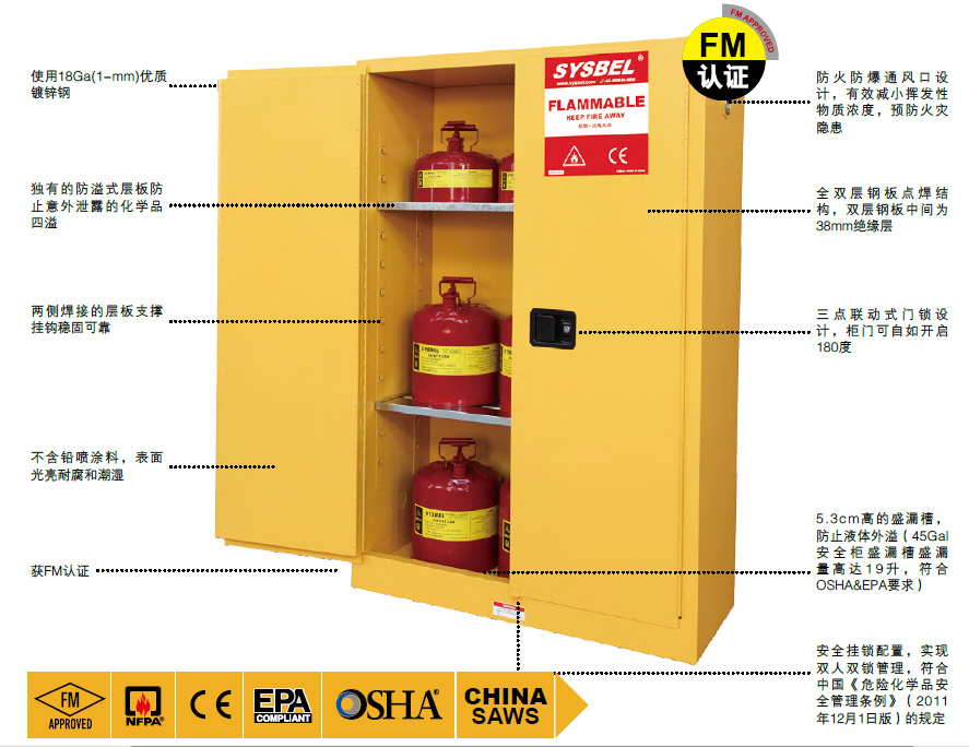可燃液体安全存储柜